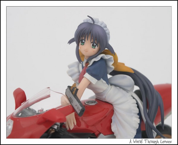 Mahoro-san with sports bike