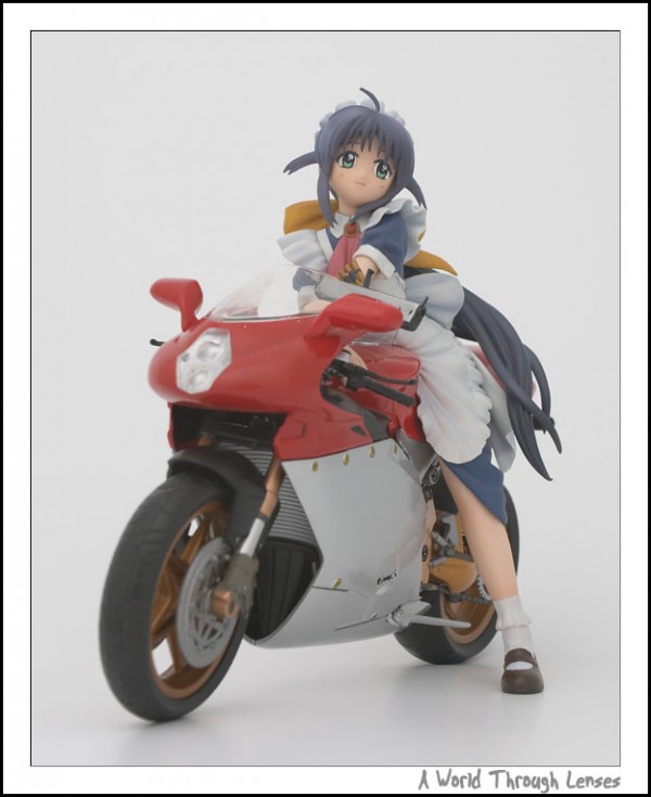 Mahoro-san with sports bike