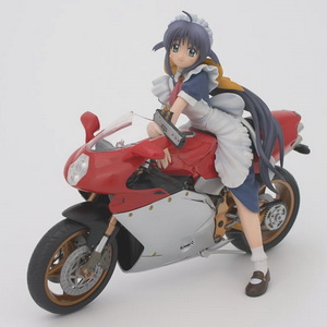Mahoro-san With Sports Bike