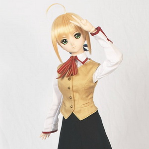 Saber with Homurabara Academy uniform set
