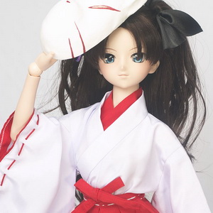 Tohsaka Rin in miko dress