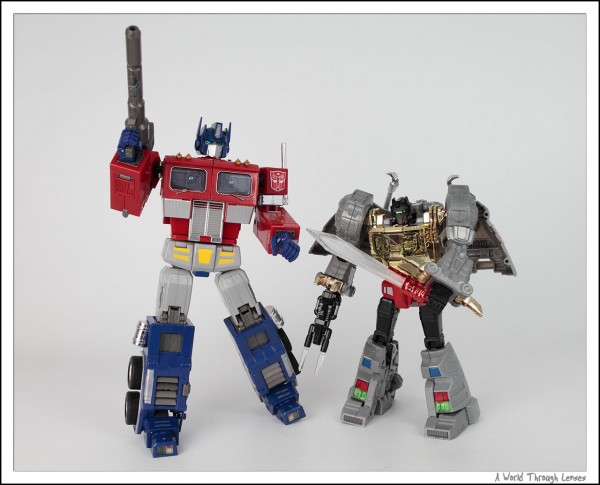 Grimlock and Optimus Prime