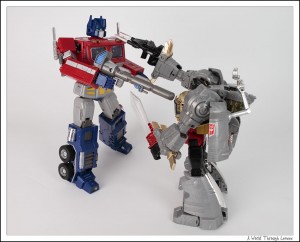 Grimlock and Optimus Prime