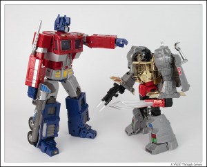 Grimlock and Optimus Prime