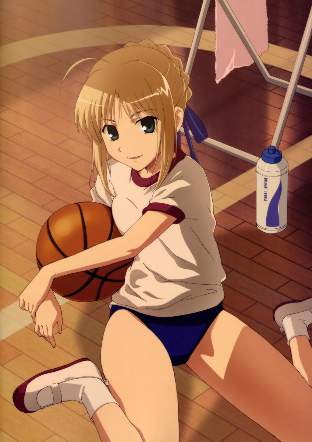 Rei Tomizawa's Submission Clinic #1-Aoko Saber-In-Gym-Uniform-Illustration.jpg